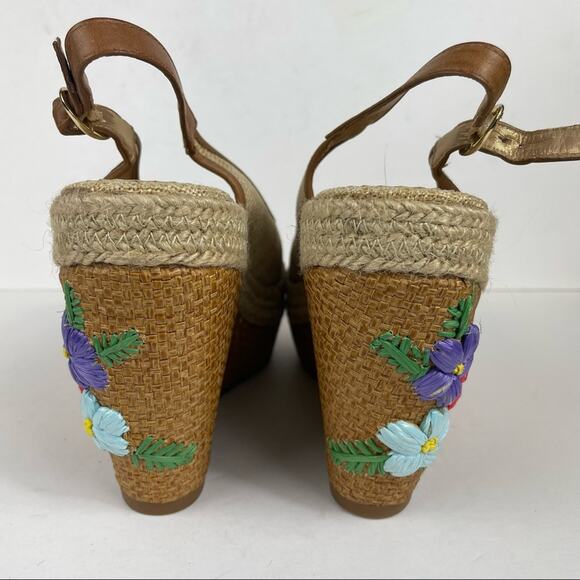 Poetic License Petal Pusher Natural Wedge Sandal Size 7.5 NWT - Picture 5 of 10